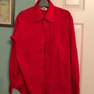 Red button up